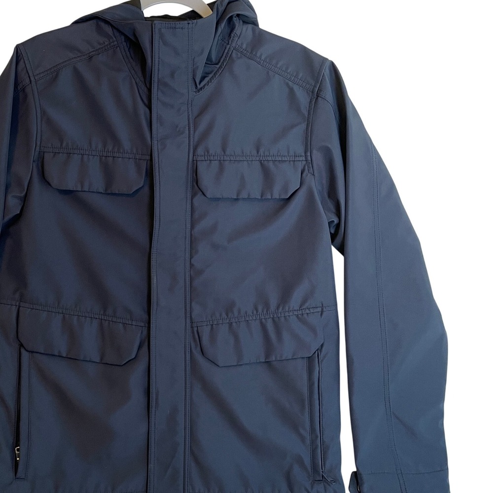 Banana Republic Women's‎ Blue Hooded Field Jacket - Size Small